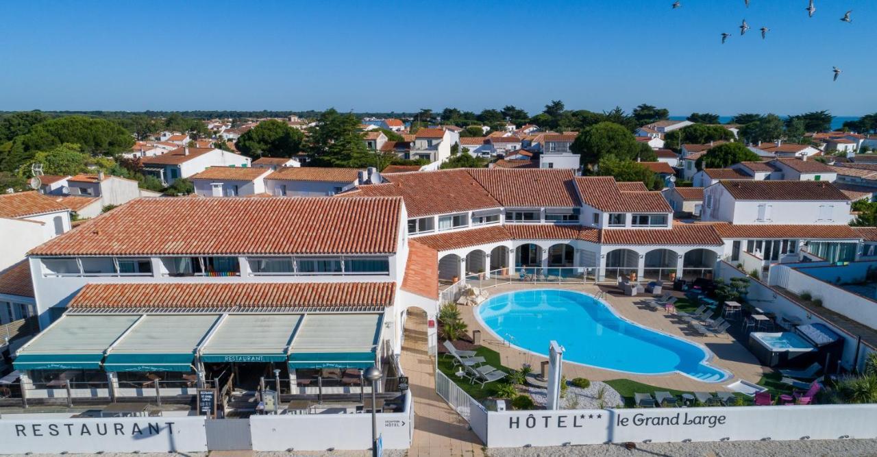Hotel Restaurant Le Grand Large - Face A La Plage - Ile De Re 리베도플라줴 외부 사진